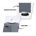 thumbnail image 7 of VENTOPYR Outdoor Hideaway Tank Table for Gas Fire Pits, Hides Standard 20lb Propane Tank Cover w Side Handles (Gray), 7 of 7