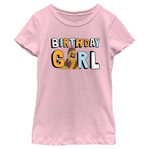 Girl's Star Wars Chewbacca Birthday Girl Graphic T-Shirt