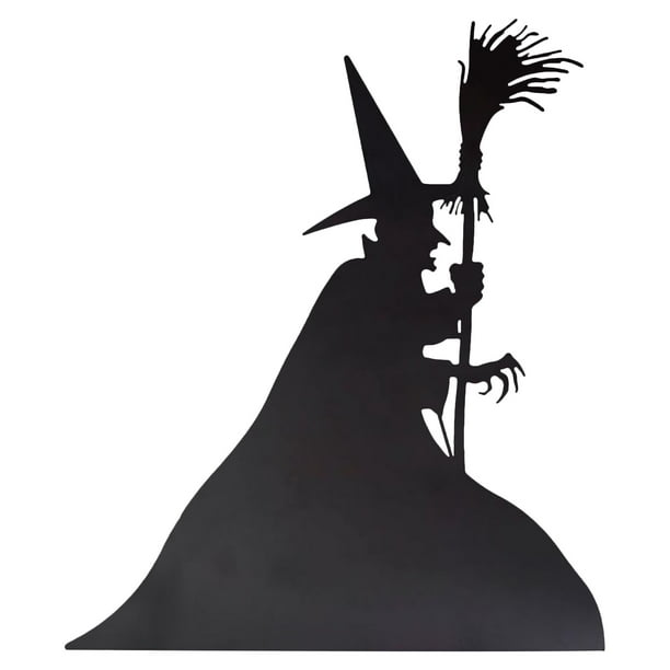 Halloween Decorations Deals! Abcnature Creative Halloween Witch Silhouette  Decorative Wall Art Horror Theme