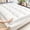 White, variant on Ultra-thick mattress cover, with cushioning, machine washable, comfortable and breathable(black,Twin)