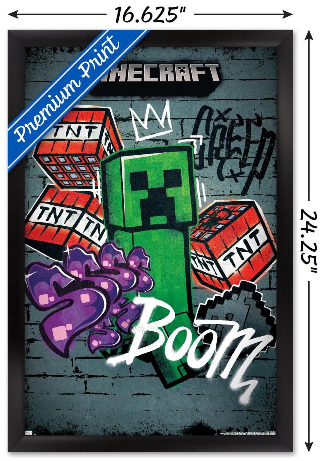 Minecraft - Creeper Do Not Enter Wall Poster