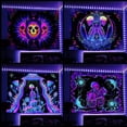 thumbnail image 2 of Tapiz fluorescente, tapiz fluorescente, cortina luminosa, tapiz para decoración de fiestas, renovación de dormitorios, revestimiento de paredes, 2 of 6