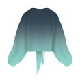 thumbnail image 4 of YDFCWXW Elegant Gradient-Tone Cardigan for Women – Lightweight Long Sleeve Chiffon Cover-Up for Casual & Dressy Outfits Mint Green, M, 4 of 6