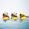 thumbnail image 5 of 24 juegos de patos de goma de vaquero disco con bufanda, sombrero y gafas de sol, mini juguetes de pato de baño para cumpleaños, fiesta de natación, regalo, decoraciones, 5 of 5