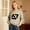 Beige, variant on Graphic Print Hooded Sweatshirt, Long Sleeve Pullover Casual Soft Fleece Jacket with Pocket for Youth Outdoor Sports, Comfortable Top with Adjustable Hood
