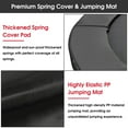 thumbnail image 6 of Kumix Trampoline 16FT 1500LBS Trampoline for 5-6 Adults/ 10 Kids, Recreational Trampoline with Enclosure, Basketball Hoop, Wind Stakes, Outdoor Galvanized Full Spray Trampoline, No Gap Design, 6 of 9