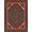 Red Teal, Pattern 4, variant on ODIKA 8'x10' Washable Area Rug Boho Faded Large Crimson Field Featuring Ornate Scrollwork Bohemian for Dining Room, Office, Lounge, Non-Slip Chair-Friendly Mat