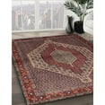 thumbnail image 2 of Ahgly Company Indoor Rectangle Traditional Dark Almond Brown Persian Area Rugs, 9' x 12', 2 of 6