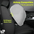thumbnail image 3 of DIKSOAKR Car Seat Covers for Nissan Murano 2011-2025: 2 Front Seat Beathable Leather Car Seat Protectors - Black, 3 of 5