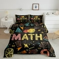 thumbnail image 2 of Manfei Mathematics Education Bedding Comforter Set,Math Geometric Pattern Twin Comforter Sets,Cute Cartoon Graffit Bedding Set,Super Cozy Bedroom Decor Reversible,2pcs, 2 of 8