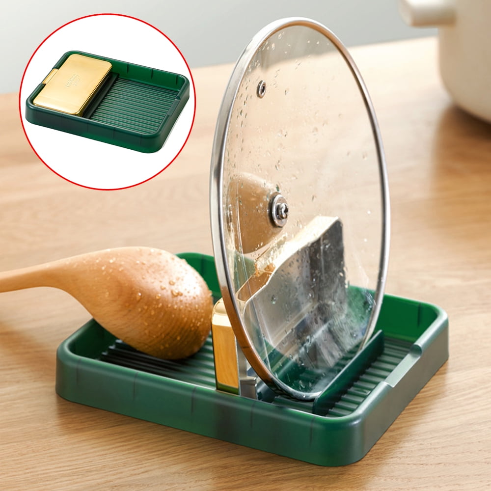 Lid and Spoon Rest Kitchen Pan Lid Holder Pot Lid Standing Holder