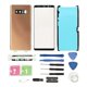 thumbnail image 1 of unique Back Glass Cover Replacement Kit for Samsung Galaxy Note 8 Front Outer Screen Glass Cover Repair Kit Gold, 1 of 5