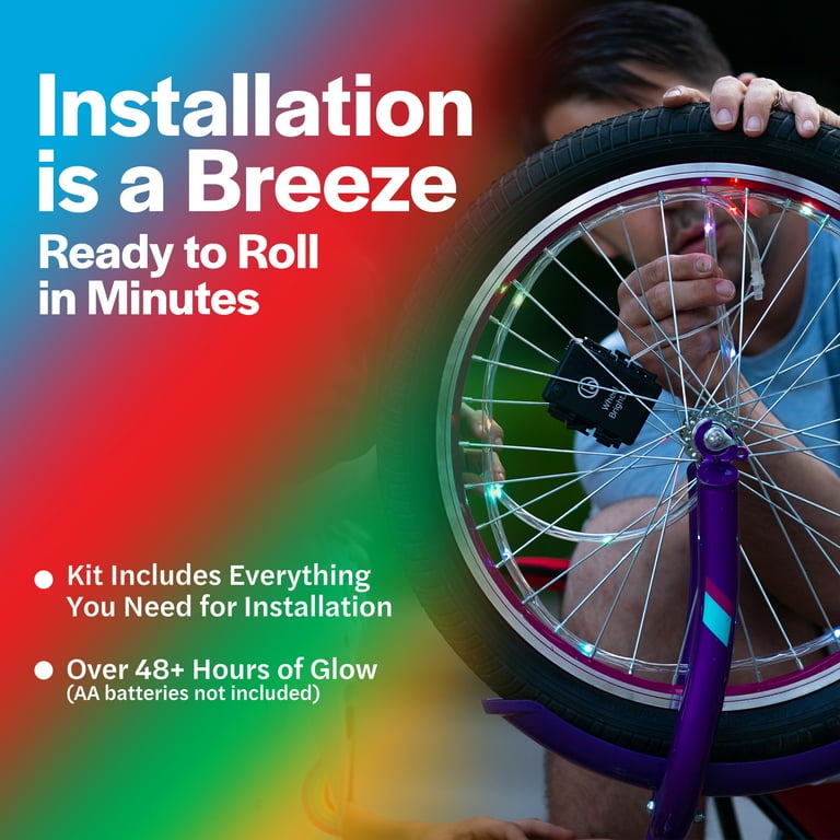 Brightz LED Bicycle Wheel Light Water-Resistant 2 in Multi