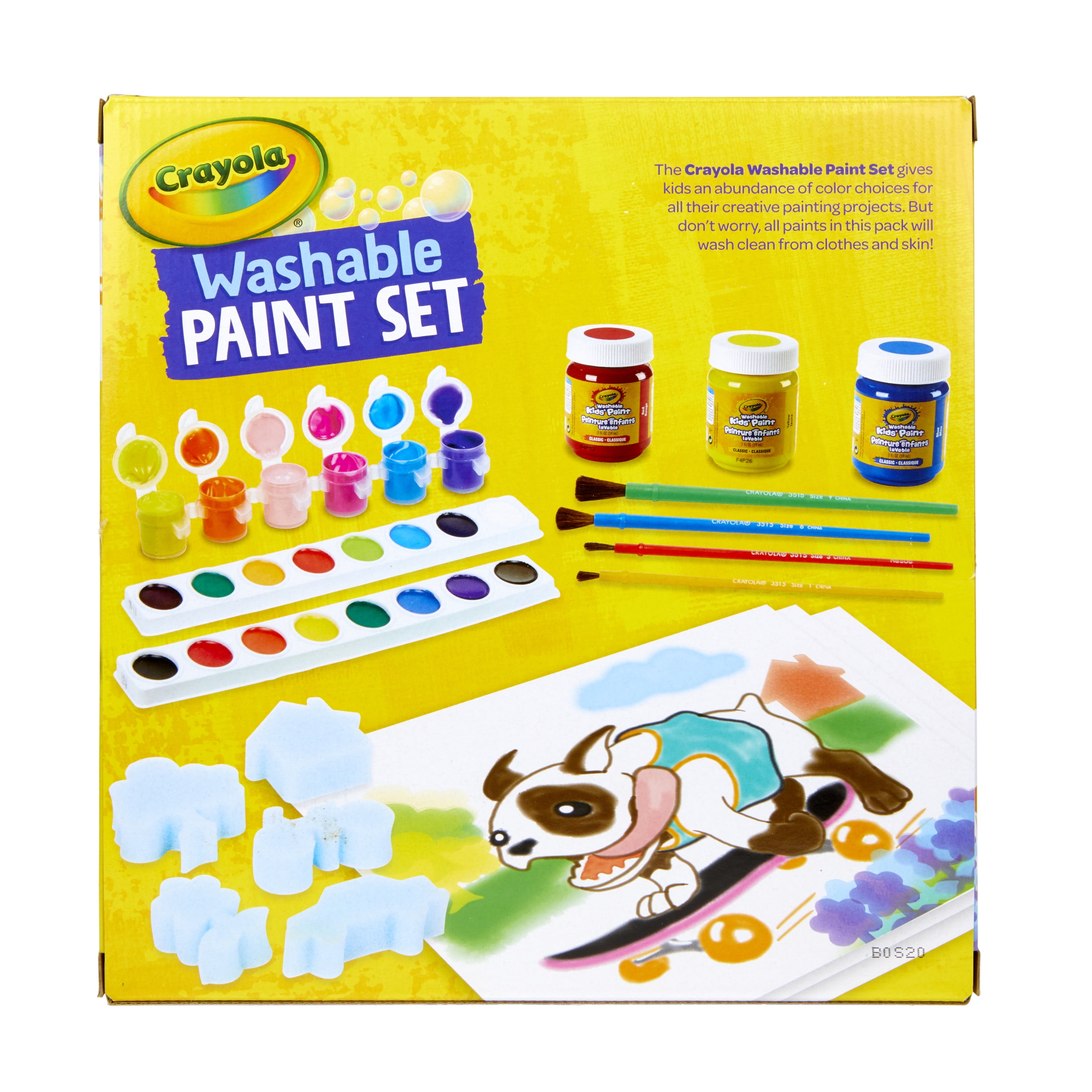 Great Value, Crayola® Spill Proof Washable Paints, 5 Colors, 1.4
