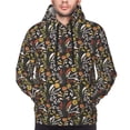 thumbnail image 2 of Bingfone Daisies Flowers Men's Drawstring Hoodie Long Sleeve Pocket Sweatshirts-Medium, 2 of 6