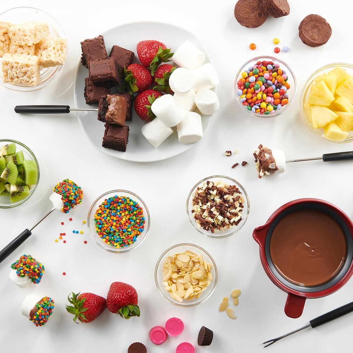 Trudeau Maison ELECTRIC CHOCOLATE FONDU SET - 7 PIECES