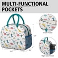 thumbnail image 6 of Womens White Dinosaurs Rainbows Cacti Pattern Lunch Box for Work,Insulated Lunch Bag for Women,Loncheras Para Mujer,Leakproof Adult Lunch Bag for Work,Beach,Travel,Picnic,Camping, 6 of 7