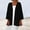 Black, variant on Vintage Inspired 3/4 Sleeve Duster Coat With Flowy Silhouette Perfect For Beach Cover-Ups And Casual Chic Style Green