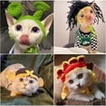 thumbnail image 2 of Gorro de punto para mascotas, accesorios para cosplay, tocado, ropa de transformación divertida, gorro para gatos y perros, 2 of 3