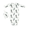 thumbnail image 5 of 2024 New Baby Infant Coming Home Large Blanket Boy Outfit Knotted Sleep Gown Neutral Baby Blankets Sleepwear Baby Knot Floral Customer Baby Long Sleeve Sleeping Gown With Hat Set For 0-3 Months Larg, 5 of 6