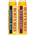 thumbnail image 2 of Burt's Bees Lip Balm, Wild Cherry and Vanilla Bean Blister Box, 0.3 Ounce, 2 Count, 2 of 5
