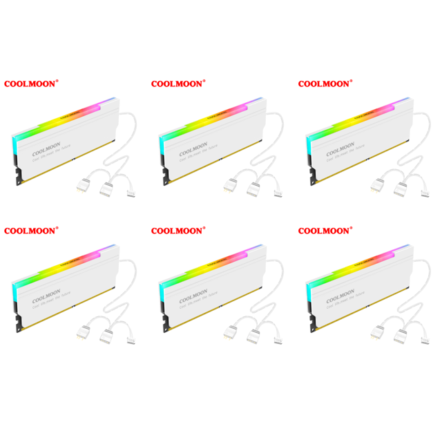 Disipador calor para memoria RAM DDR4 DDR3 5V-3PIN ARGB computadora escritorio