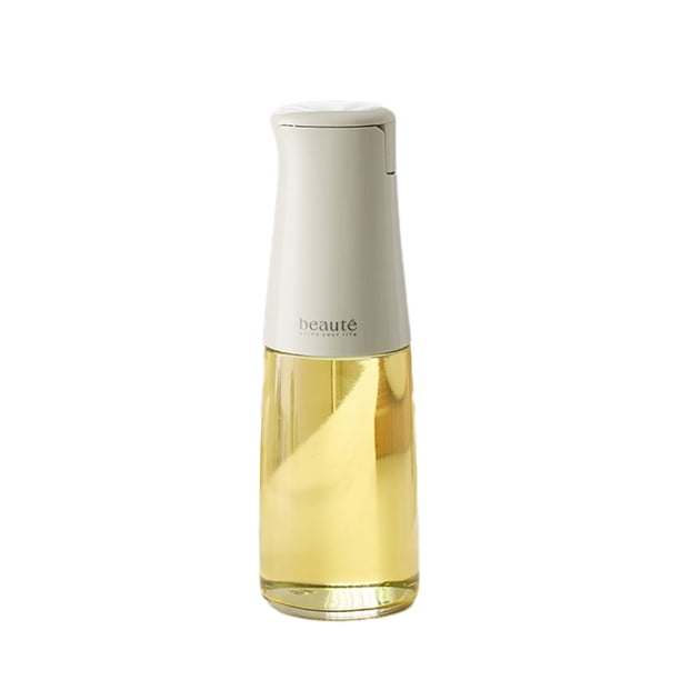 Pisexur Batería de cocina Aceitera de vidrio con apertura y cierre automáticos, ideal para condimentos de cocina y alimentos. para la cocina del hogar