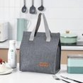thumbnail image 4 of Lunch Bags for Women,Reusable Lunch Tote with Internal Pocket,Lunch Bag for Work/School/Travel/Picnic(Black), 4 of 5