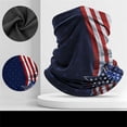 thumbnail image 4 of Helii UPF 50+ American Flag Face Mask Neck Gaiter – Cooling Sun Mask Dust Balaclava Face Cover for Men Women, Breathable Outdoor Mask for Fishing Hiking Cycling Blue,One Size, 4 of 6