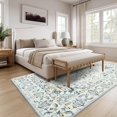 thumbnail image 1 of shiyou-Vintage Persian Rug 4x6 Print Distressed Carpet Grey Multi Thin Rug Chenille Mat Lightweight for Kitchen Living Room Bedroom Dining Room, 1 of 4