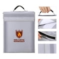 thumbnail image 2 of Billuyoard Bolsa de documentos ignífuga Bolsa de almacenamiento resistente al fuego y al agua para Documentos en efectivo Joyas Pasaporte Almacenamiento y organización del hogar, 2 of 4