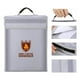 thumbnail image 4 of Cateissary Bolsa de documentos ignífuga Bolsa de almacenamiento resistente al fuego y al agua para Documentos en efectivo Joyas Pasaporte Almacenamiento y organización del hogar, 4 of 5