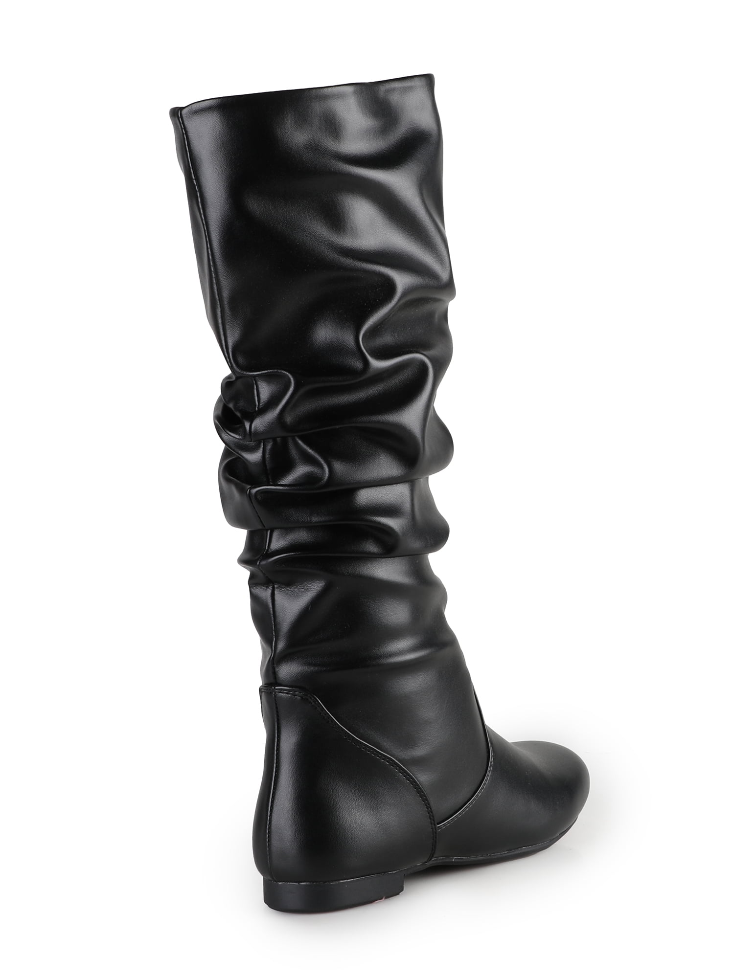 Knee high shop black slouch boots