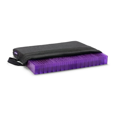 Purple Double Seat Cushion 18  x 16   Pressure Reducing GelFlex Grid  Ideal for Soft or Hard Seats
