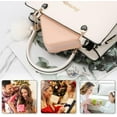 thumbnail image 4 of Travel Velvet Jewelry Box with Mirror, Mini Gifts Case for Women Girls, Small Portable Organizer Boxes for Rings Earrings Necklaces Bracelets (Pink), 4 of 7