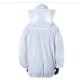 thumbnail image 4 of Traje blanco con cremallera para una apicultura segura Chaqueta y sombrero protectores para apicultores, 4 of 5