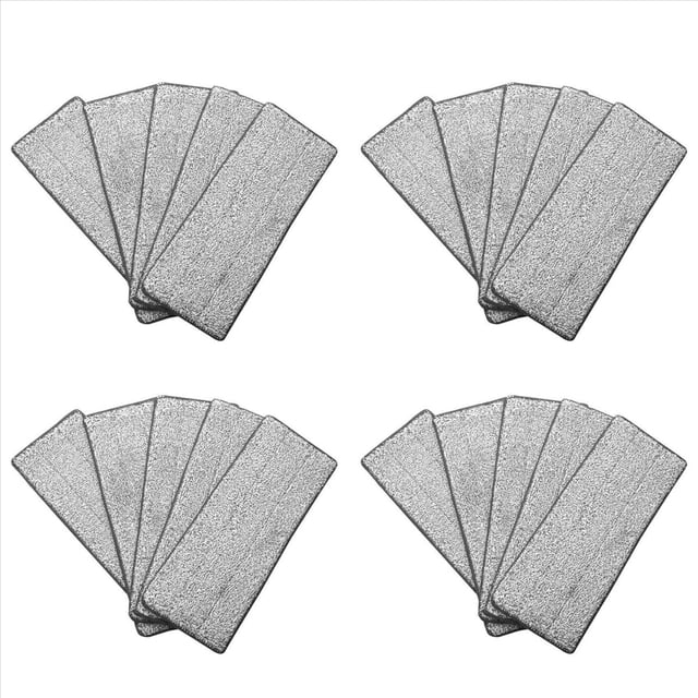 20PCS Almohadillas de Trapeador de Microfibra Casa Cocina Limpieza de Pisos Trapeador Plano PañO Hogar BañO Reemplazo Trapeadores Herramientas de Limpieza de Pisos S