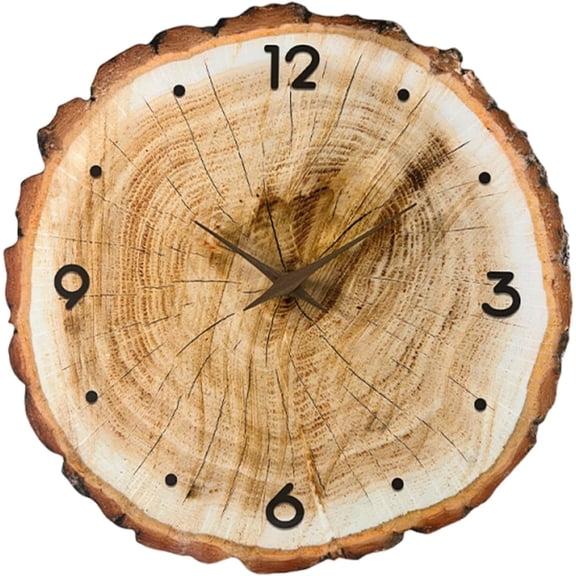 Wall Hanging Clock, 12 Inch Sweep Movement Minimalist Decorative Clock, Modern Design for Study, Nursery, Dining Room, Kitchen, Housewarming Gift