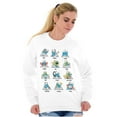 thumbnail image 3 of Smurfs Astrology Cartoon Zodiac Signs Sweatshirt for Men or Women Brisco Brands M, 3 of 6