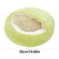 thumbnail image 3 of Nebwoak Warm Winter Cat Bed, Thickened Semi-Enclosed Cat Bed, Cat Sleeping Cave, 3 of 3