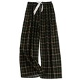 thumbnail image 2 of ROHUUQUE Pajama Pants for Women Elastic Waist Plaid Pattern Loose Fit Pjs Pant Casual Loungewear Everyday Home Sleep Bottoms, 2 of 5