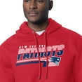 thumbnail image 3 of Men's Starter Red New England Patriots Logo Push Graphic Hoodie, 3 of 3