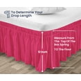 thumbnail image 5 of SGI Bedding 12 Inch Wrap Around Bedskirt | Microfiber Wrap Around Bed Skirt | Fade-Resistant, Wrinkle-free, Anti-static, Decorative, Extra Storage Space, Clutter-Free | Alberta King, Hot Pink, 5 of 8