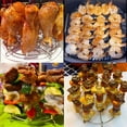 thumbnail image 5 of Stainless Steel Vertical Air Fryer Skewer Stand Easy Clean Kabob Holder for Home Kitchen Barbecue Cooking, 5 of 5