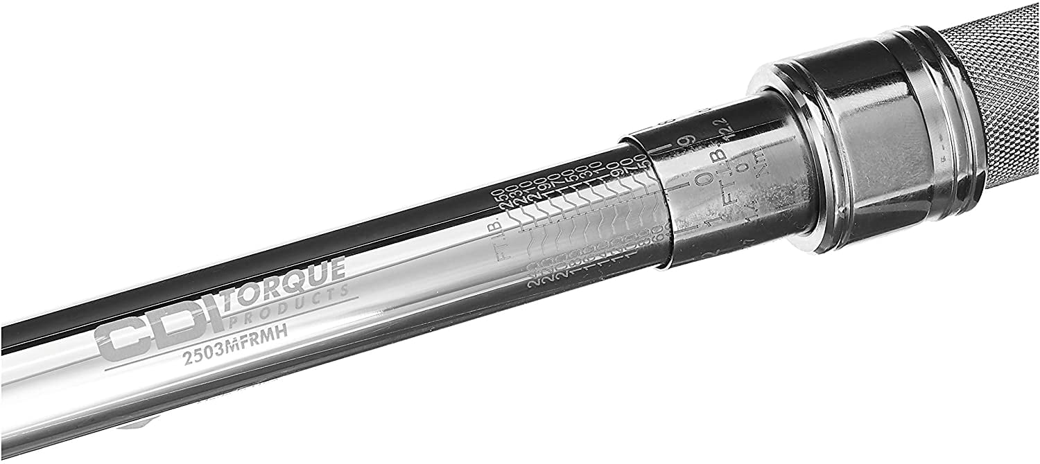 CDI 2503MFRMH 1/2 Drive Micrometer Adjustable, Torque Wrench, Torque range, 30 - 250 Lbs. 1/2 30-250 ft.lbs