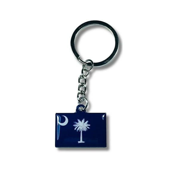 Metal Keychain - State Flag South Carolina - USA | 1.18-Inch (3 cm) Keychain for Bags, Keys, and More | Perfect for Showing Your State Pride