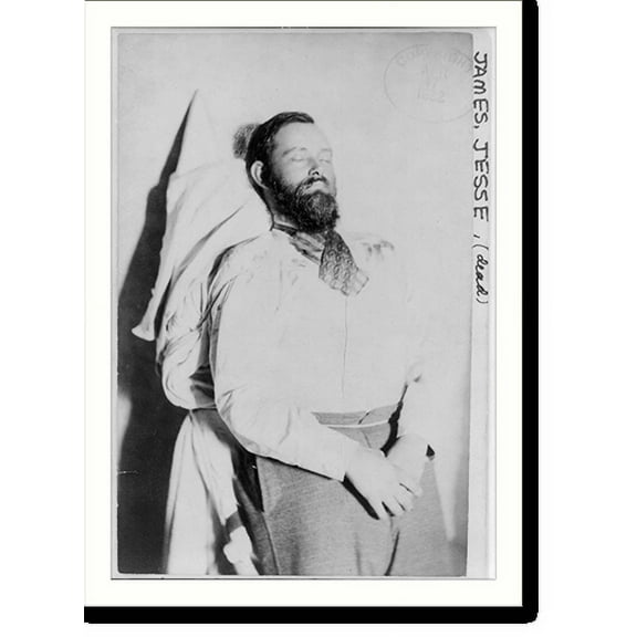 Historic Print, [Jesse James dead; clothed; 3/4 length] - 2, 16" x 20"
