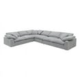thumbnail image 6 of ACME Furniture Naveen Upholstered Fabric Sectional Sofa with 6 Pillows in Gray, 6 of 8