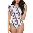 thumbnail image 1 of Fotbe Golf balls Body de Mujer con Cuello Redondo y Mangas Cortas, Sin Mangas Ajustado, Suave, Cómodo y Básico-Small, 1 of 7