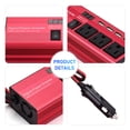 thumbnail image 5 of Inversor Inversor de corriente para automóvil de 300 W DC 12V a AC 110V Convertidor digital con 3 salidas de CA 4 puertos USB Carga normal y rápida Cargador de automóvil portátil Adaptador p 1 1, 5 of 5